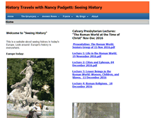 Tablet Screenshot of historytravelswithnancy.com